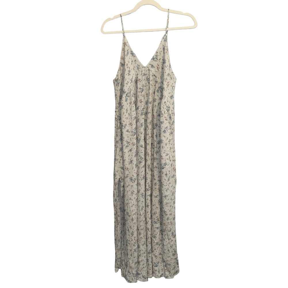 Floral blue & Cream Maxi Dress size small‎
